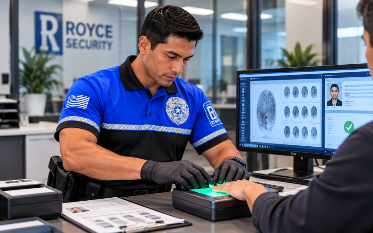 Professional Fingerprint Background Check Setup