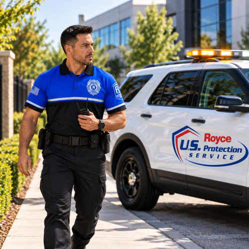Professional Security Patrol Scene
