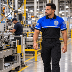 Security Guard Patrolling Modern Factory (1)