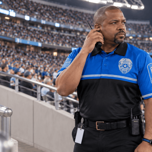 Stadium Security Officer on Duty